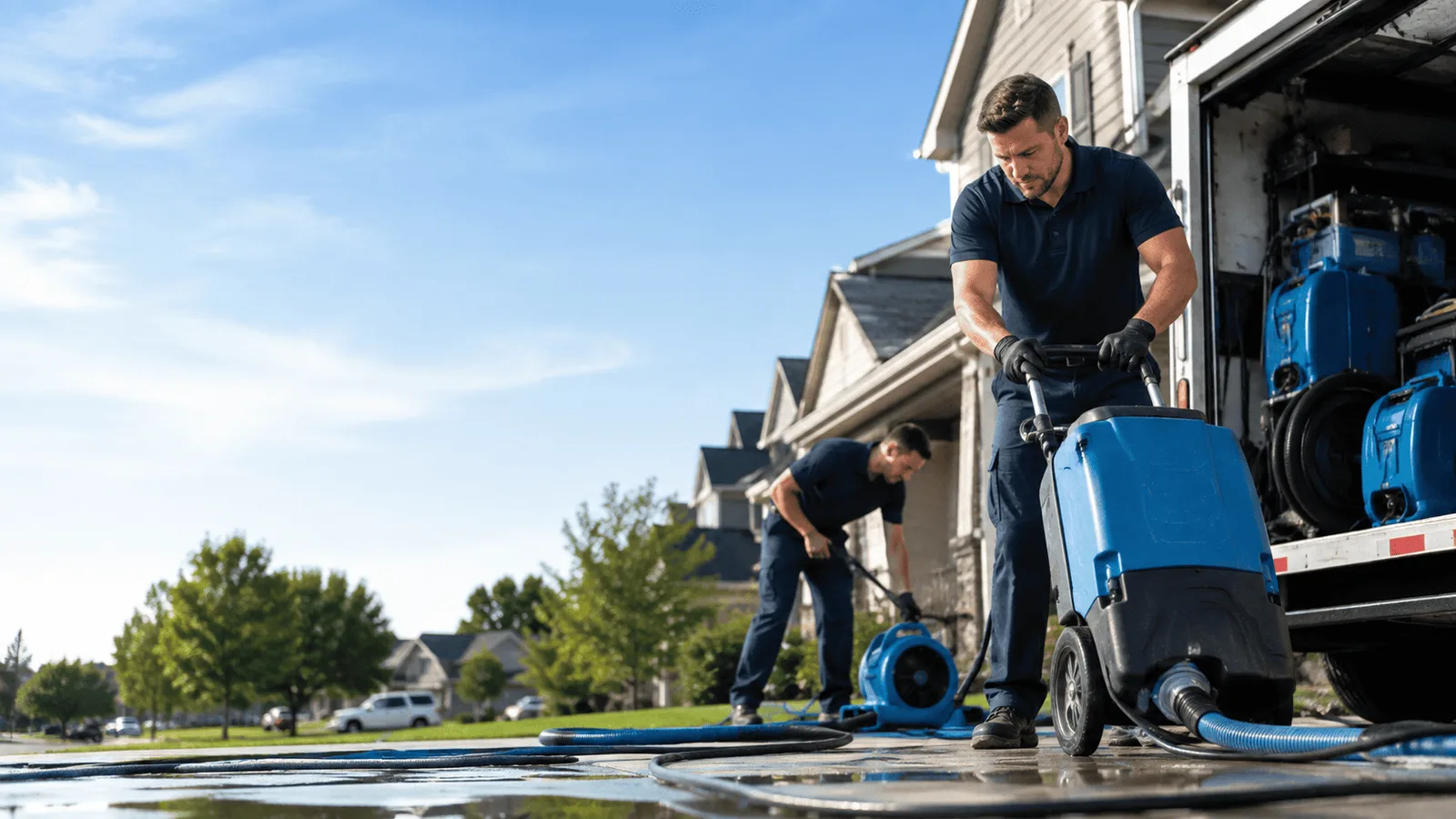 Dehumidification being performed in Lake Orion, MI